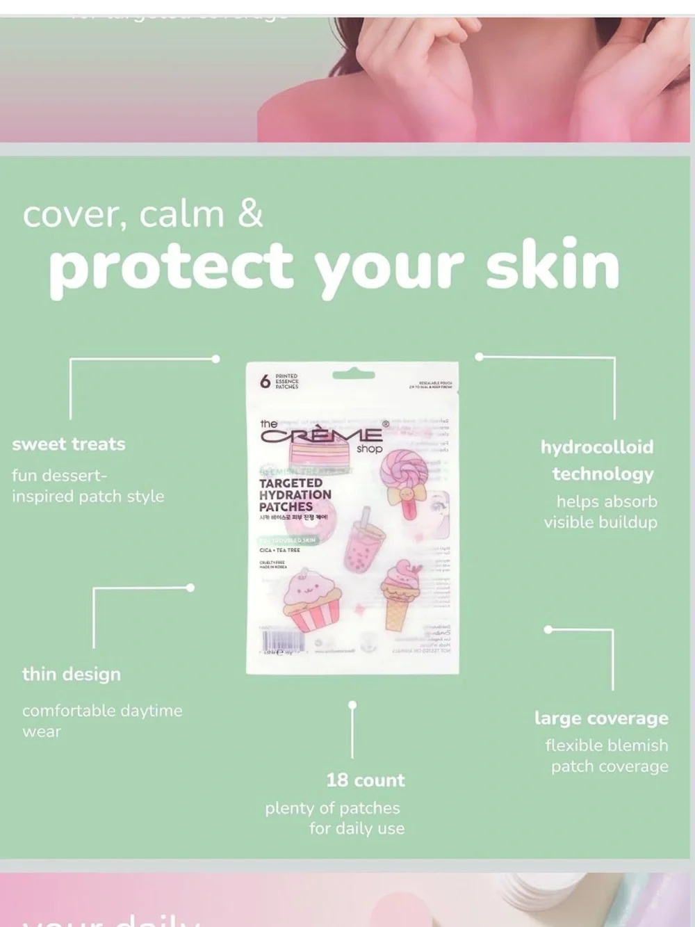 The CRÈME Shop Targeted Hydration Patches – Blemish Treatment